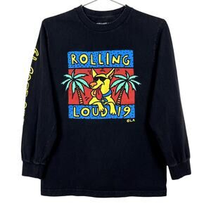 Rolling Loud Long Sleeve‎ T Shirt 2019 Los Angeles Small Rap Juice Wrld A$AP